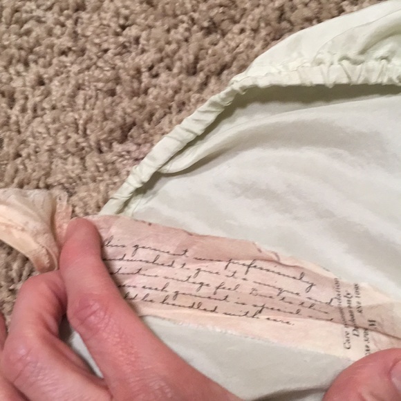 Rangoon silk sea foam and gold skirt - Picture 3 of 5